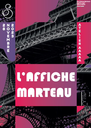 Affiche finale « L'affiche marteau ».